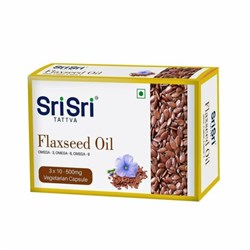 Flaxseed oil (Льняное масло) - богатый источник Омега 3,6 и 9 жирных кислот , 30 вегетарианских капсул по 500 мг. - фото 10942