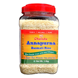 Рис Басмати Белый Экстрадлинный  (Annapurna Basmati Rice White) - ароматный, душистый, 1500 г. - фото 11637