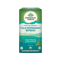 Чай освежающий Tulsi Peppermint Organic India, 25 пак. - фото 12558