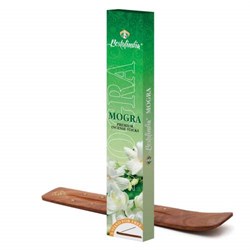 Ароматические палочки длительного тления Mogra Premium, 20шт. + подставка - фото 12827