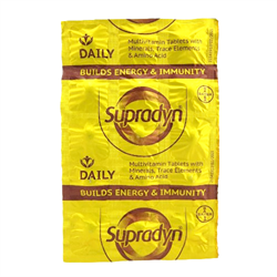 Индийские витамины Multivitamin Supradyn с минералами и микроэлементами - ежедневный стимулятор иммунитета - фото 13000