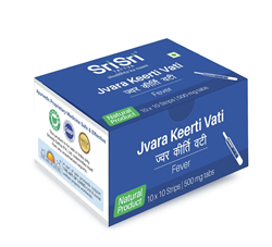 Jvara Keerti Vati (Джвара Кирти Вати) - эффективное средство от лихорадки и вирусных инфекций, натуральное жаропонижающее и противоинфекционное средство, 10 таб. - фото 13035