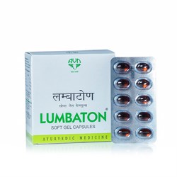 Lumbaton (Лумбатон) AVN Ayurveda -  при болях и воспалениях в спине и шейном отделе, 120 кап. - фото 13076