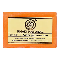 Глицериновое мыло ручной работы KHADI с мёдом - фото 13129