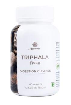 Triphala Agnivesa - для всестороннего очищения, омоложения и оздоровления организма, 60 таб. по 500 мг. - фото 13140