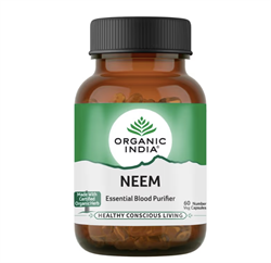 Ним (Neem) Organic India, омолаживает кожу, устраняет ее воспалительные, обменные и аллергические заболевания, 60 капсул - фото 13175