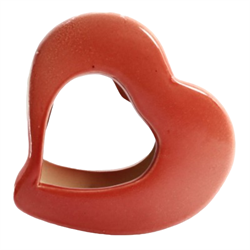 Аромалампа Сердце керамика глазурь, 18 см. - фото 13761