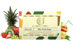 Глицериновое мыло ручной работы KHADI  фруктовый микс - фото 14014