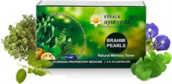 Brahmi Pearls (Брами Перлс Жемчуг)- мозговой тоник, улучшает внимание и память, 40 кап - фото 14141