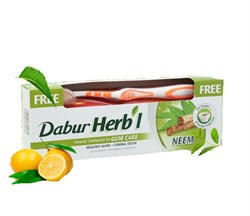 Зубная паста Dabur Herb'l Neem (с зубной щёткой) 2244 - фото 14422