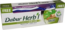 Зубная паста Dabur Herb'l Neem (с зубной щёткой) - фото 5099
