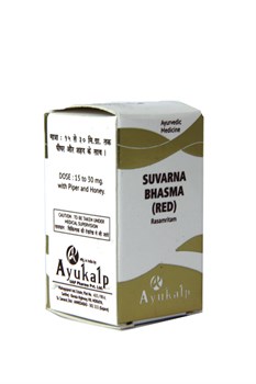 Suvarna bhasma Ayukalp (Суварна бхасма) - чистый пепел золота, эффективный мозговой тоник - фото 8753