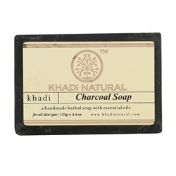 Глицериновое мыло ручной работы KHADI с бамбуковым углем - фото 9049