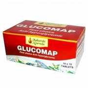 Glucomap (Глюкомап) - аюрведическое средство для снижения уровня сахара в крови,100 таб.