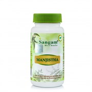 Manjistha (Манжишта) - предотвращает тромбоз, очищает кровь, 60 таб. по 850 мг.