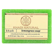 Глицериновое мыло ручной работы с лемонграссом Khadi Natural, 125 г.