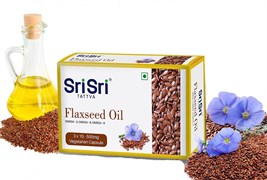 Flaxseed oil (Льняное масло) - богатый источник Омега 3,6 и 9 жирных кислот, 30 вегетарианских капсул по 500 мг.