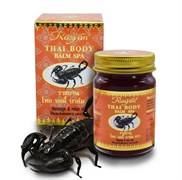 Тайский спа-бальзам для массажа тела с жиром скорпиона Rasyan, 50 г.