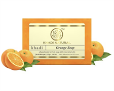 Глицериновое мыло ручной работы KHADI с апельсином