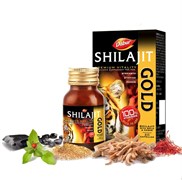 Shilajit Gold Dabur (Шиладжит Голд) - мумиё с золотом и шафраном, 20 кап 4243