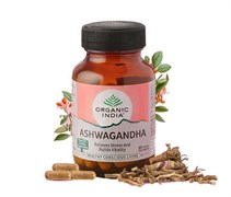 Ашвагандха (Ashwagandha) Organic India - баланс ментальной сферы, потенция, антистресс, 60 капсул 4116