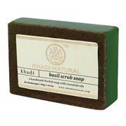Глицериновое мыло ручной работы KHADI с базиликом