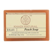 Глицериновое мыло ручной работы KHADI персик
