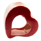 Аромалампа Сердечко керамика глазурь, 10 см. - фото 13760